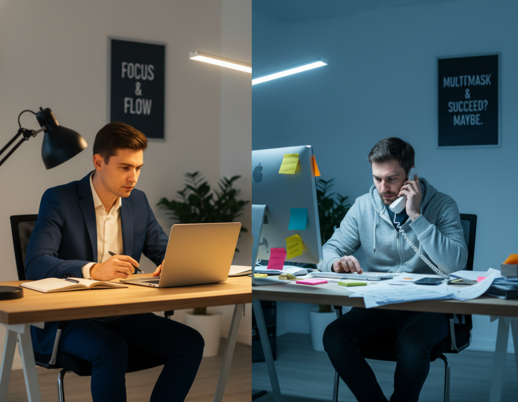 Single-Tasking vs Multitasking: Which Approach Leads to Better Work Quality and Efficiency