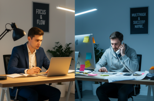 Single-Tasking vs Multitasking: Which Approach Leads to Better Work Quality and Efficiency